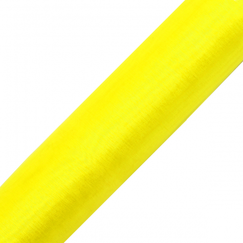 25 x 9m Organza Rolle, 16cm, gelb